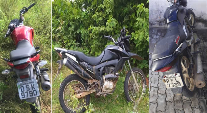 PM recupera duas motos roubadas em Juazeiro e outras duas em Mauriti e Assaré