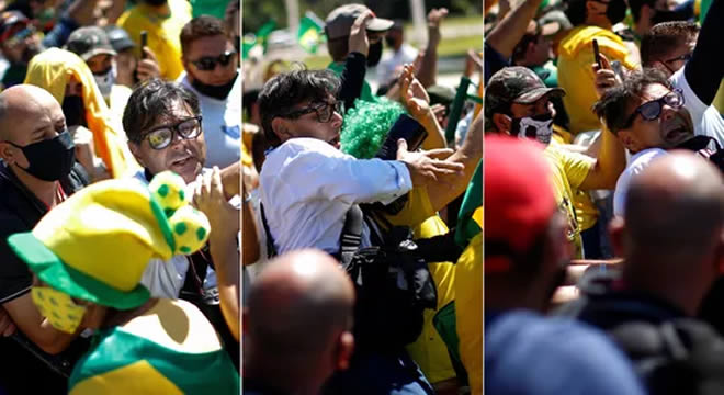 Procurador-geral pede que MP apure agressões a profissionais de imprensa em ato com Bolsonaro