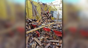 Teto de sala de aula escola desaba no Ceará; ninguém ficou ferido