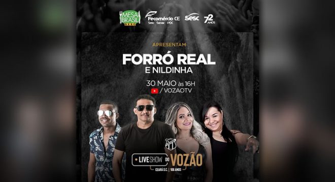 Ceará Sporting Club realiza liveshow em prol do Mesa Brasil Sesc