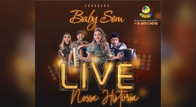 Live da Banda Baby Som neste sábado (11)