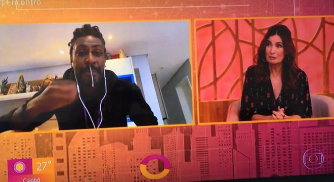 Dodô, do Pixote, deixa escapar catarro ao vivo na TV, e Fátima faz cara de nojo