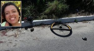 Professora morre após ser atropelada por carro durante travessia de bicicleta na CE-040