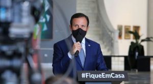Governador João Doria está contaminado com o novo coronavírus