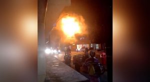 Incêndio em chaminé de churrascaria