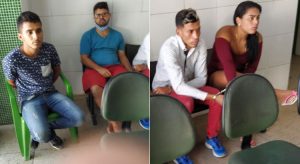 Três homens e uma mulher presos assaltando armados em Juazeiro do Norte
