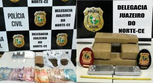 Polícia Civil faz novas prisões no Cariri com muita maconha e cocaína apreendida