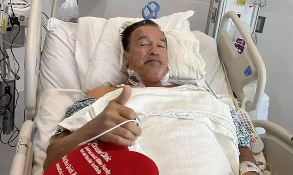 Arnold Schwarzenegger tranquiliza fãs após nova cirurgia no coração