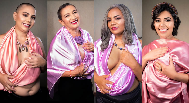 Exposição ‘Todos contra o câncer de mama’ no La Plaza Shopping nesta segunda, 26