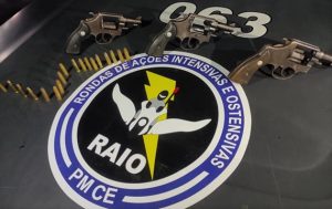 Cinco presos e oito armas apreendidas em Barbalha, Juazeiro, Aurora e Caririaçu