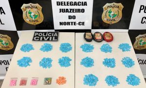 Polícia Civil de Juazeiro prende casal em Mauriti com 750 comprimidos de Ecstasy