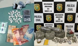 Polícia Civil de Juazeiro prende trio e apreende boas quantidades de maconha e cocaína
