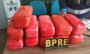 Mulher é presa transportando mala com 11 tijolos de maconha na CE-293, em Milagres