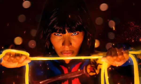 Caririense é inspiração para a nova Mulher Maravilha e pinta no corpo a armadura da heroína