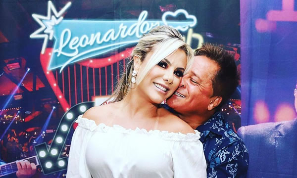 Cantor Leonardo, esposa e sogra são diagnosticados com Covid-19