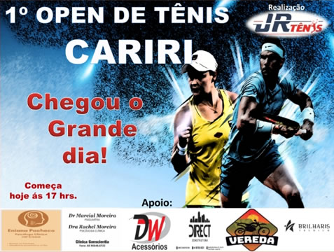 1º Open de Tênis Cariri inicia nesta quarta-feira (2) com premiação de até R$ 1mil