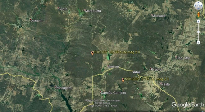 Quixeramobim registra sete tremores de terra; moradores relatam barulho de explosão