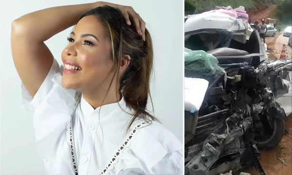 Cantora gospel Amanda Wanessa sofre acidente e é internada em hospital no Recife