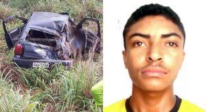 Mototaxista morre preso às ferragens em acidente de carro no município de Cedro
