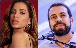 Anitta e Guilherme Boulos são duas das 100 "lideranças emergentes globais" eleitas pela revista Time