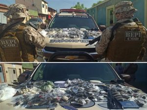 Cinco jovens foram presos em Mauriti com boa quantidade de drogas