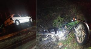 Acidente carro/moto no Cariri deixa três feridos em Nova Olinda