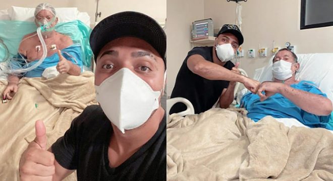 Tirullipa visita sogro hospitalizado por AVC: 'milagre é apenas uma das especialidades de Deus'