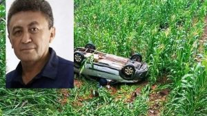 Empresário capota carro em Farias Brito e morre preso às ferragens