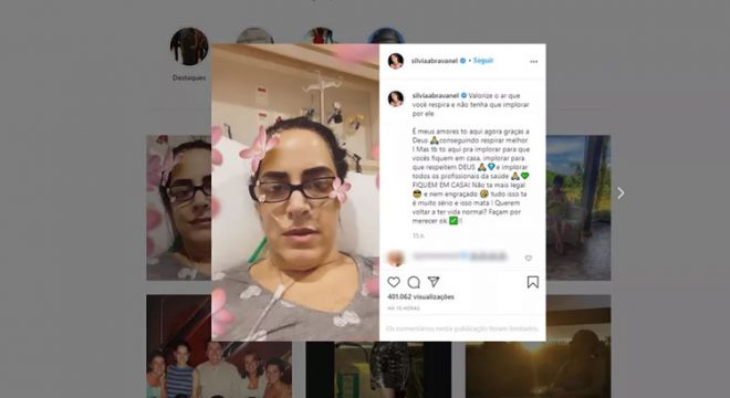 Filha de Silvio Santos é internada com Covid e diz: 'cheguei no hospital implorando por ar'