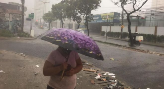 Funceme prevê possibilidade de chuva em todas as regiões do Ceará até sexta.