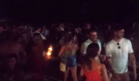 Polícia Militar dispersa aglomeração em festa na vila de Jericoacoara no Ceará