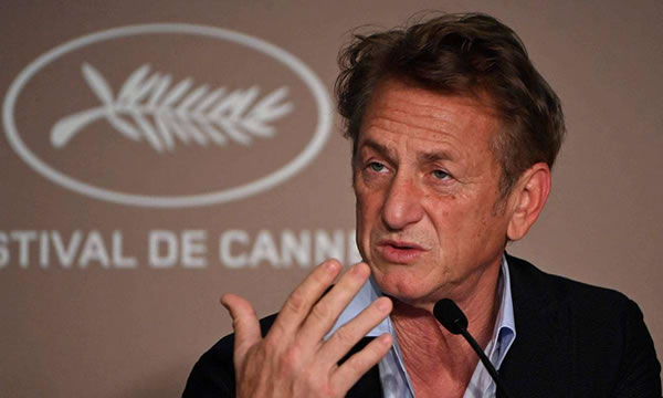 Em Cannes, Sean Penn diz que situação do Brasil na pandemia é desesperadora