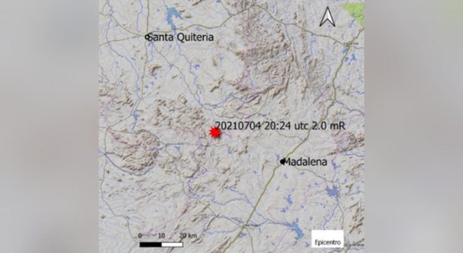 Tremor de terra de magnitude 2 atinge cidade de Santa Quitéria, no Ceará