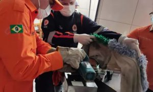 Homem tem mão presa em máquina e é resgatado pelos bombeiros no Ceará