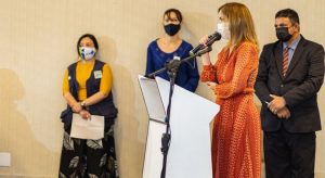 Secretária do Ministério da Saúde, Mayra Pinheiro, participou de evento em Juazeiro do Norte