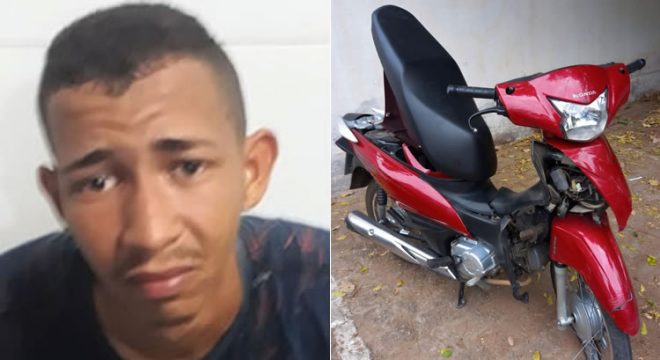 Ladrão rouba moto de mulher em Juazeiro, bate num carro e é preso