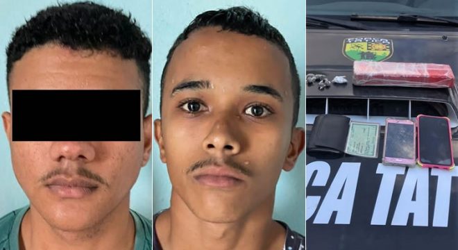 Suspeitos de assaltos em lanchonete no Juazeiro são presos com muita droga