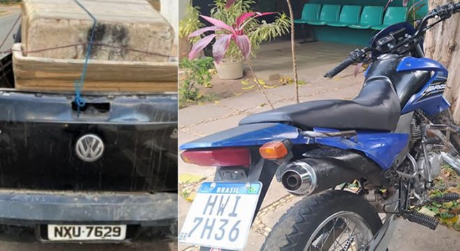 Carro clonado apreendido em Crato e moto recuperada em Barbalha