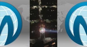 Veja aeronave da Ciopaer numa operação em Juazeiro e o seu facho de luz