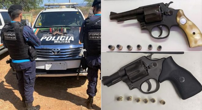 Cinco presos e seis armas apreendidas em Juazeiro, Penaforte e Crato