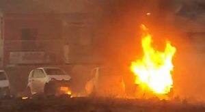 Fogo destruiu carros da Prefeitura de Tarrafas num incêndio esta noite