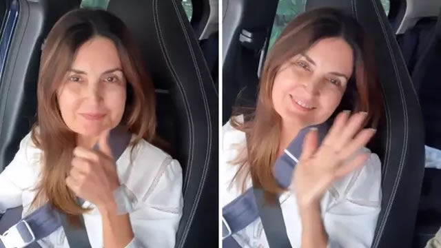 Fátima Bernardes tem alta hospitalar após cirurgia no ombro