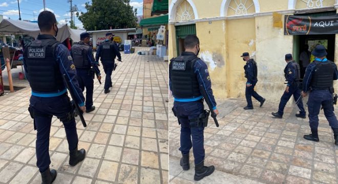 Polícia Militar realiza ações de combate a criminalidade no centro de Icó