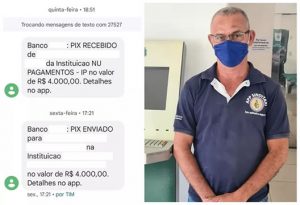 Taxista recebe pix de R$ 4 mil por engano e procura a polícia para devolver a dona