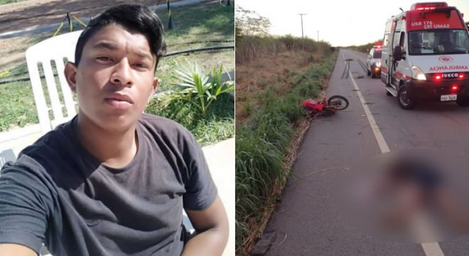 Motoqueiro morre atropelado por caminhão em Araripe e garupeiro socorrido em estado grave