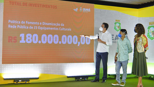 Governo do Ceará anuncia R$ 180 milhões em investimentos na Cultura