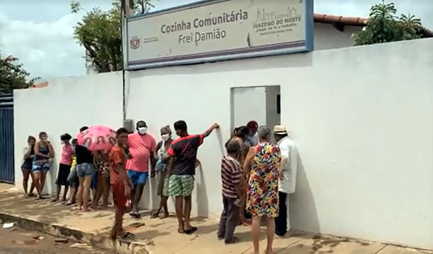 Dupla pratica assalto na cozinha comunitária do Frei Damião em Juazeiro