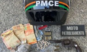 Polícia Militar prende suspeito de tráfico de drogas e posse ilegal de arma de fogo em Juazeiro