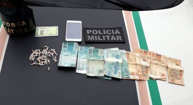 PMCE apreende 46 papelotes de crack em Jardim