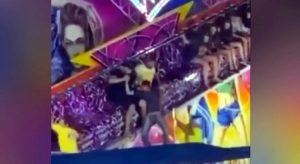 Brinquedo de parque de diversão quebra em Iguatu, e usuários pulam do equipamento